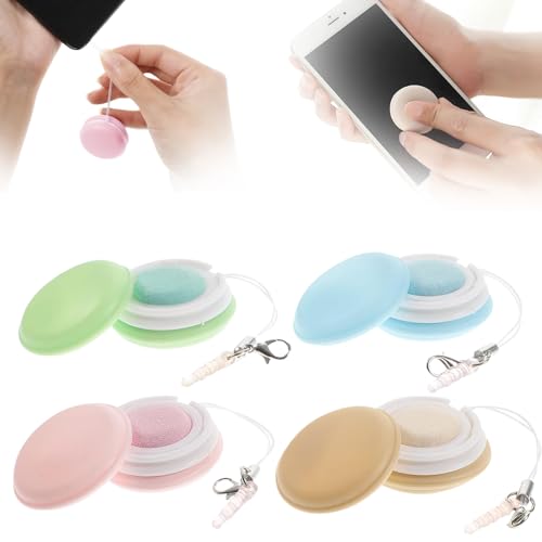 4 PCS Macaron Phone Screen Cleaner: Review and 2024 New Macaron Mobile Phone Screen Wipe Guide for Cute Mobile Phone Pendant Screen and Eyeglass Brush Cleaner Brush Macaron Screen Cleaner Christmas Gift