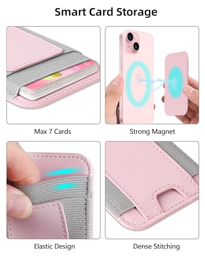 Best Magnetic Wallet for iPhone: Review of the Magsafe Wallet with 2 Card Slots in Baby Pink