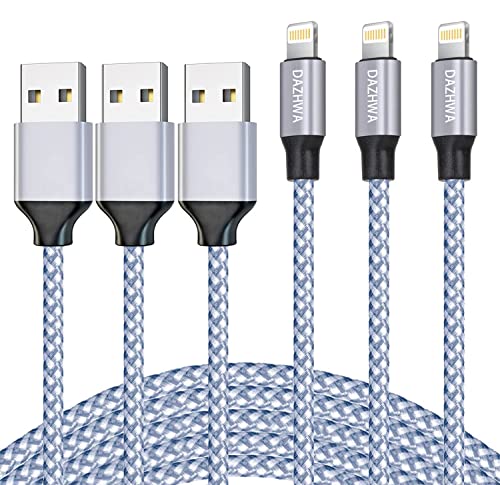 DAZHWA iPhone Charger 3pack 6ft [Apple MFi Certified] Nylon Braided USB-A to Lightning Cable Review: Is it Worth Buying? Pros, Cons, and Compatibility with iPhone14/13/12/11Pro Max/XS/XR/X/8/7/iPad