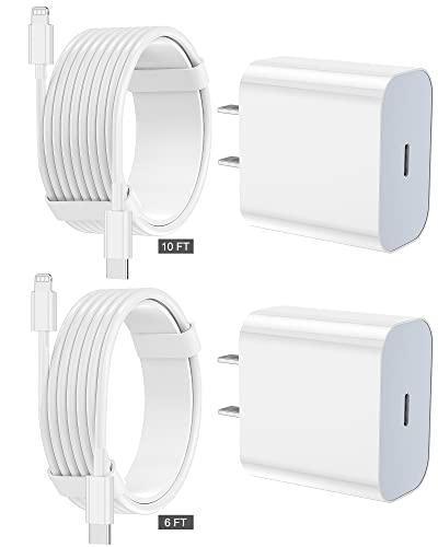 FEEL2NICE iPhone Charger: Fast Charging 2-Pack Type C Wall Charger with 2-Pack [6FT&10FT] USB C to Lightning Cable for iPhone 14/13/12 Series - Review and Recommendation