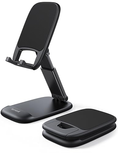 Lamicall Foldable Phone Stand for Desk: A Comprehensive Review and Comparison of Height Adjustable Cell Phone Holders for iPhone 15 14 13 Pro Max Mini, 12 11 XR X 8 7 6 Plus SE and Other Smartphones