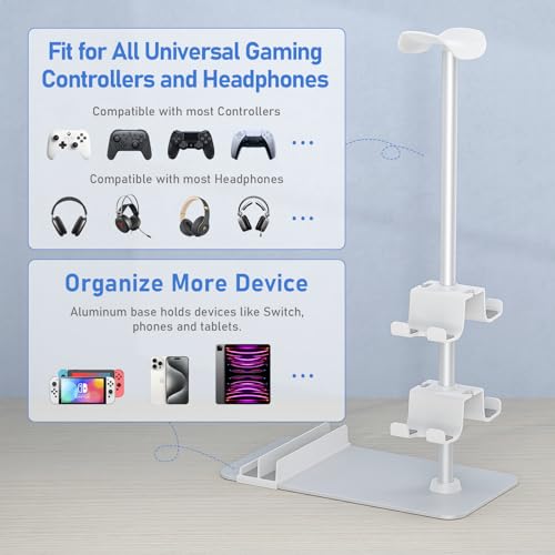 MANMUVIMO Headset Stand: The Gamer’s Desk Organizer