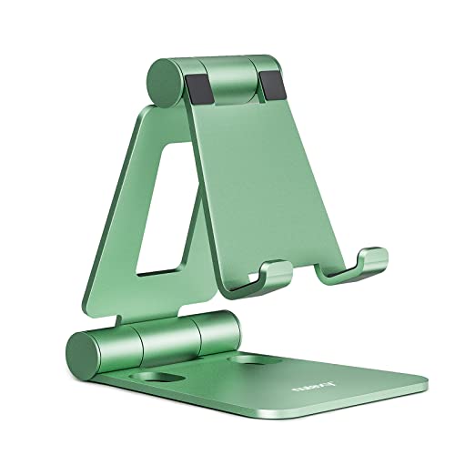 Nulaxy Cell Phone Stand for Desk: A Foldable Adjustable Desktop Phone Holder Compatible with Multiple Devices - Green. A Comprehensive Review and Buying Guide