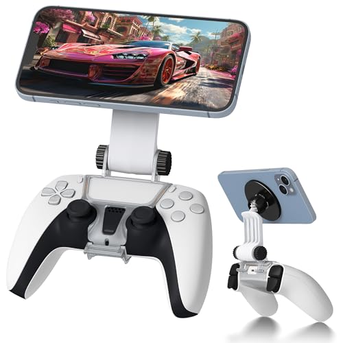 Orzero Magnetic Controller Phone Mount Clip: A Review of the PS5 Dualsense Compatible Holder for iPhone and Android Phones - Black