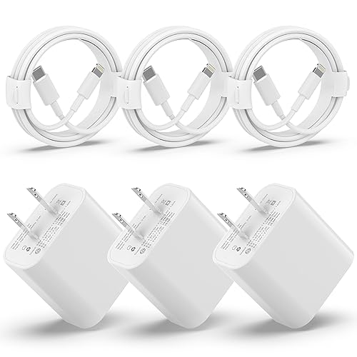 Phone Charger Fast Charging: MFi Certified 20W Type C Wall Charger Block with 6FT Long USB C to Lightning Cable - Compatible with Phone 14/13/12/12 Pro Max/11/Xs Max/XR/X, AirPods Pro