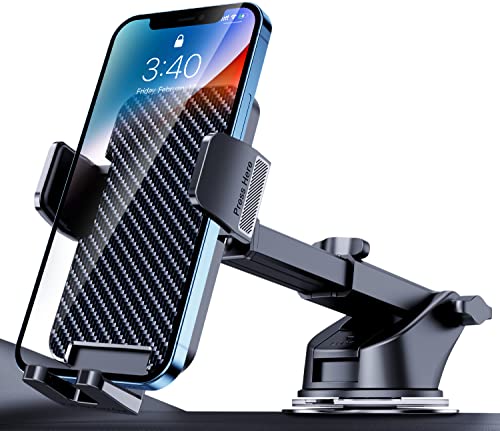 Phone Mount for Car: A Comprehensive Review of the Best Military-Grade Suction Phone Holder Mounts for Dashboard and Windshield - Compatible with iPhone and Android Smartphones