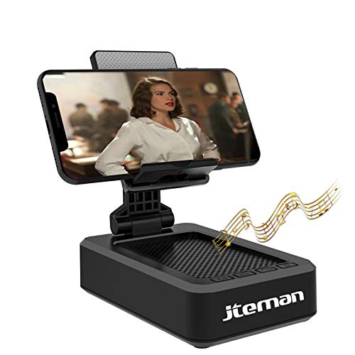 Review: Cell Phone Stand with Wireless Bluetooth Speaker and Anti-Slip Base - HD Surround Sound for Home and Outdoors - Compatible with iPhone/iPad/Samsung Galaxy