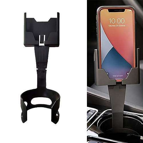 Review: GKmow 1 PC 2-in-1 Cup Holder Phone Mount for Car - A Multifunctional Cup Holder Expander for Smartphones and Cups (Black)