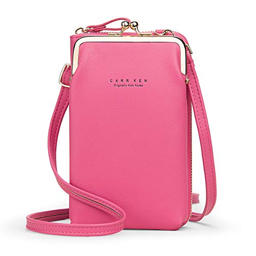 Review: Women’s Crossbody Bag for iPhone 11 pro & Samsung S10+ - Hot Pink