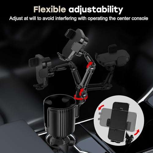 SAGRUILA Car Phone and Cup Holder: 15W Fast Charging Mount Review