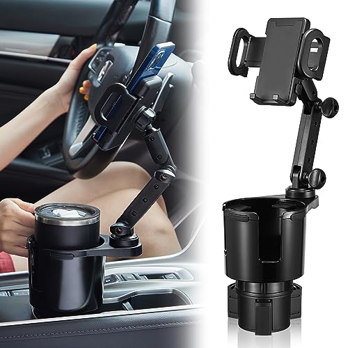 SCRWVESS Cup Holder Phone Mount: A Comprehensive Review and Guide to the Best 2-in-1 Expander for Car Long Arm with 360°Rotation, Compatible with All Smartphones