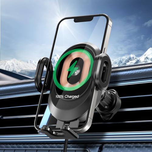 The Best Wireless Car Charger: A Review of the 15W Qi Fast Charging Auto Clamping Car Charger Phone Holder Mount for iPhone 15/14/13, Samsung S23/S22, Pixel 7, etc.