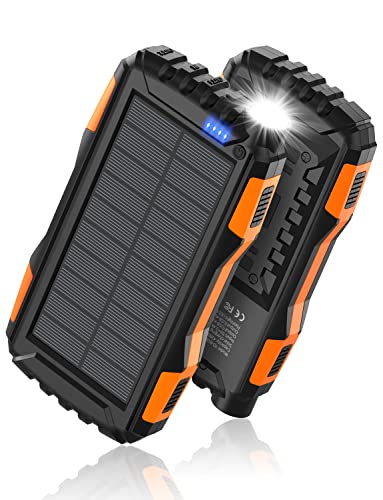 The Ultimate Guide to the Top 10 Power-Bank-Solar-Chargers: A Review of the 42800mAh Power Bank with Fast Charging, Built-in Flashlight, and More (Light Orange)