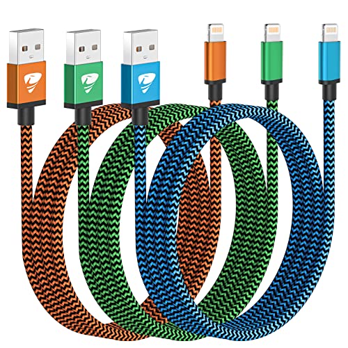 Top 5 Apple MFi Certified Lightning Cables: Fast Charging 6FT Nylon Braided Cord for iPhone 14/13/12/11 Pro Max/XS MAX/XR/XS/X/8/iPad