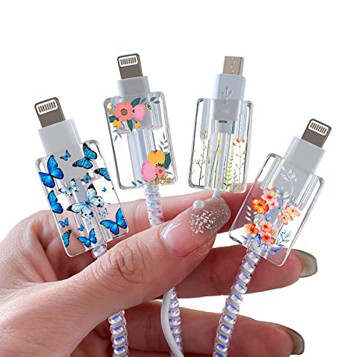 Top 5 Floral Cable Protectors for iPhone Charger: Red Rose, Wild Flower Bouquet, Butterfly, Cherry Blossoms - A Phone Saver Review