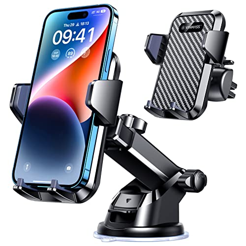 VANMASS Car Phone Mount Review: Upgraded Handsfree Stand for Dashboard, Windshield, and Vent - Compatible with iPhone 15 Pro Max, Samsung, and More