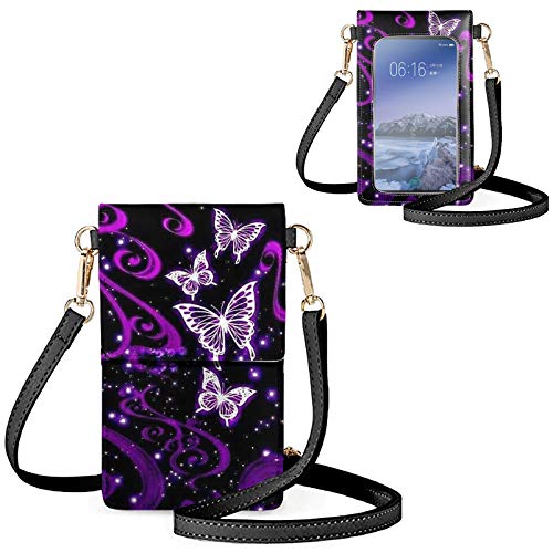 WELLFLYHOM Purple Butterfly Cell Phone Purse Crossbody: Review, Pros and Cons, and Price Comparison for Women and Teen Girls