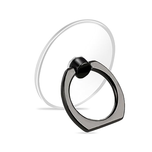 WLLHYF Transparent Phone Ring Holder Grip Review: A 360° Rotation Clear Phone Ring Stand for Cell Phone and Tablet Case Accessories (Black)